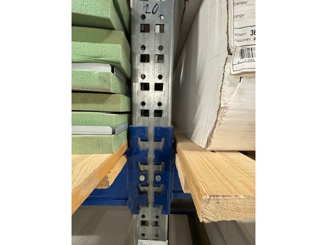 Ca. 6.80 meter magazijnstelling, grijs/blauw - afbeelding 2 van  5