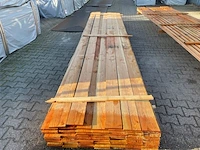 Ca. 68x douglas planken fijnbezaagd, 18x150mm, lengte 500cm