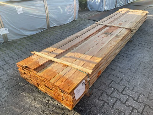 Ca. 68x douglas planken fijnbezaagd, 18x150mm, lengte 500cm - afbeelding 3 van  3