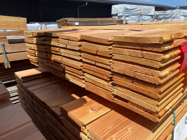 Ca. 68x douglas veer en groef, 18x185mm, lengte 400cm - afbeelding 3 van  3