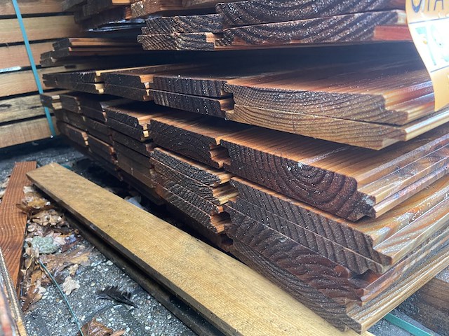 Ca. 68x douglas wisselsponning, 18x190mm, lengte 400cm - afbeelding 3 van  3