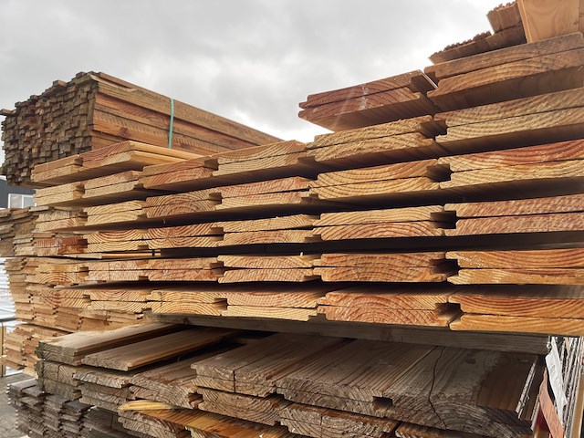 Ca. 68x douglas wisselsponning/halfhoutsrabat, 18x190mm, lengte 300cm - afbeelding 3 van  3