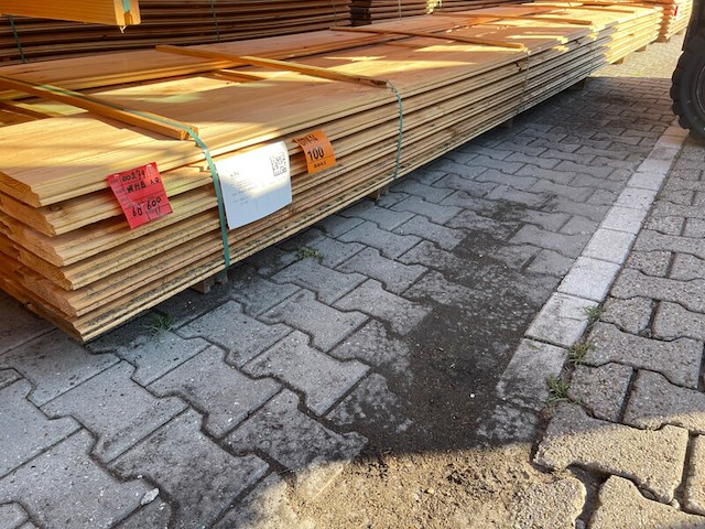 Ca. 68x douglas wisselsponning/halfhoutsrabat, 18x190mm, lengte 600cm - afbeelding 2 van  3