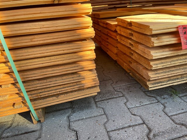 Ca. 68x douglas wisselsponning/halfhoutsrabat, 18x190mm, lengte 600cm - afbeelding 3 van  3