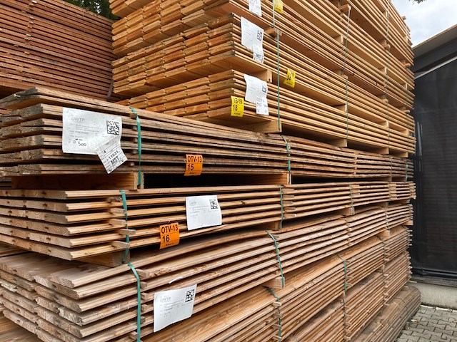 Ca. 68x douglas zweeds rabat, 21x190mm, lengte 500cm - afbeelding 4 van  4