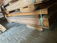 Ca. 68x guyana teak planken geschaafd, 25x140mm, lengte 215cm - afbeelding 4 van  4