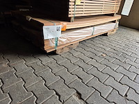 Ca. 68x guyana teak planken geschaafd, 25x140mm, lengte 215cm - afbeelding 4 van  4