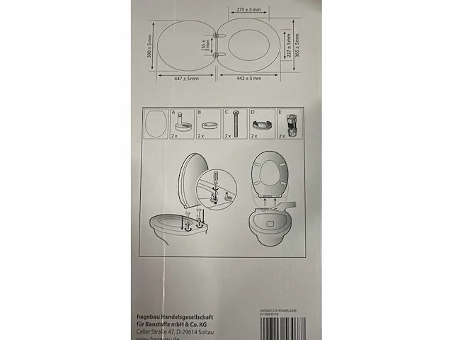 Ca. 68x toiletzitting winkeldisplay wellwater, soft close - afbeelding 2 van  6