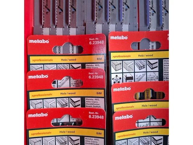 Ca. 69x diverse decoupeerzaag zaagblad metabo en bosch - afbeelding 9 van  10