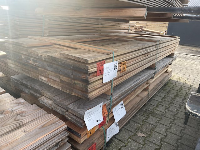 Ca. 69x douglas vlonderplanken, 25x140mm, lengte 300cm - afbeelding 2 van  3