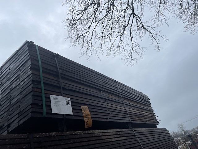 Ca. 69x guyana teak beschoeiingsplanken, 20x150mm, lengte 300cm - afbeelding 4 van  4