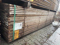 Ca. 69x guyana teak beschoeiingsplanken, 20x150mm, lengte 300cm - afbeelding 4 van  4