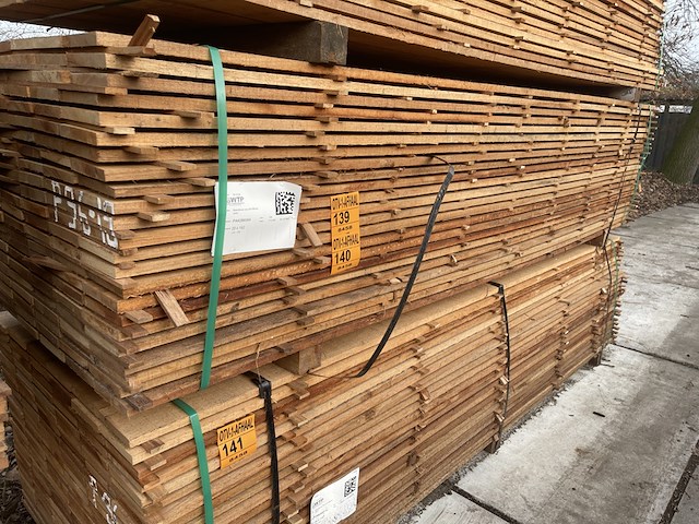 Ca. 69x guyana teak beschoeiingsplanken, 20x150mm, lengte 300cm - afbeelding 4 van  4