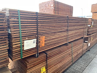 Ca. 69x guyana teak beschoeiingsplanken, 20x150mm, lengte 300cm - afbeelding 4 van  4