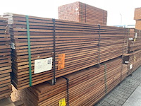 Ca. 69x guyana teak beschoeiingsplanken, 20x150mm, lengte 300cm - afbeelding 4 van  4