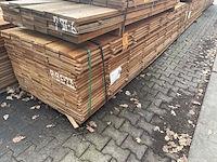 Ca. 69x guyana teak beschoeiingsplanken, 20x150mm, lengte 350cm - afbeelding 4 van  4