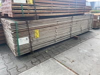 Ca. 69x guyana teak beschoeiingsplanken, 20x150mm, lengte 350cm - afbeelding 4 van  4