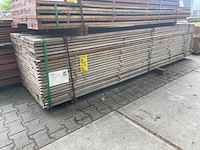 Ca. 69x guyana teak beschoeiingsplanken, 20x150mm, lengte 350cm - afbeelding 4 van  4