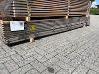 Ca. 69x guyana teak beschoeiingsplanken, 20x150mm, lengte 350cm - afbeelding 4 van  4