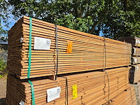 Ca. 69x guyana teak beschoeiingsplanken, 20x150mm, lengte 350cm - afbeelding 4 van  4
