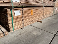 Ca. 69x guyana teak beschoeiingsplanken, 20x150mm, lengte 400cm - afbeelding 4 van  4