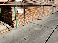 Ca. 69x guyana teak beschoeiingsplanken, 20x150mm, lengte 400cm - afbeelding 4 van  4