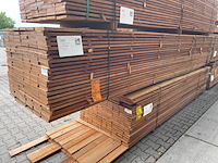 Ca. 69x guyana teak beschoeiingsplanken, 20x150mm, lengte 450cm - afbeelding 4 van  4
