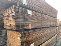 Ca. 69x guyana teak beschoeiingsplanken, 20x150mm, lengte 450cm - afbeelding 4 van  4