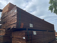 Ca. 69x guyana teak beschoeiingsplanken, 20x150mm, lengte 500cm - afbeelding 4 van  4