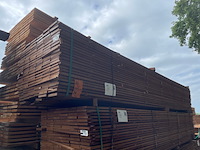 Ca. 69x guyana teak beschoeiingsplanken, 20x150mm, lengte 500cm - afbeelding 4 van  4