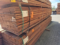 Ca. 69x guyana teak beschoeiingsplanken, 20x150mm, lengte 500cm - afbeelding 4 van  4