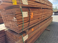 Ca. 69x guyana teak beschoeiingsplanken, 20x150mm, lengte 500cm - afbeelding 4 van  4
