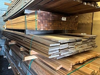 Ca. 69x guyana teak planken geschaafd, 16x140mm, lengte 350cm - afbeelding 4 van  4