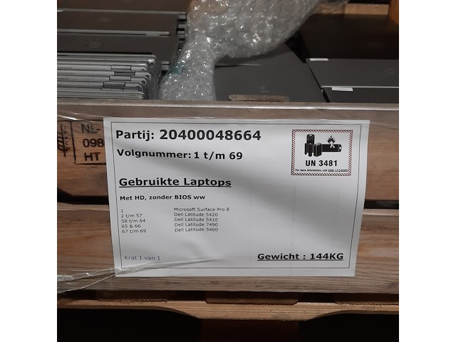 Ca. 69x laptop, o.a. dell, o.a. latitude 5420 - afbeelding 3 van  13