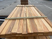Ca. 69x pakoeli planken geschaafd, 16x90mm, lengte 200cm