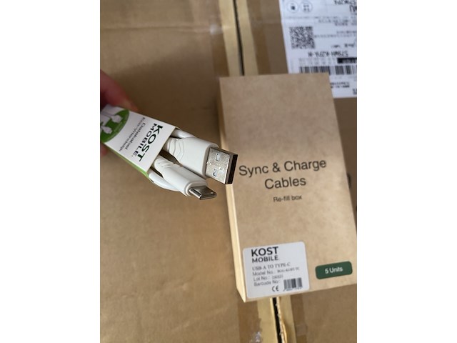 Ca. 700x laadkabel, kost mobile, usb-a naar usb-c - afbeelding 1 van  3