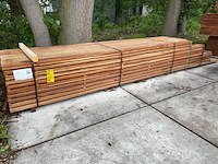 Ca. 70x angelim pedra beschoeiingsplanken, 20x150mm, lengte 32/400cm, 38/450cm - afbeelding 2 van  3