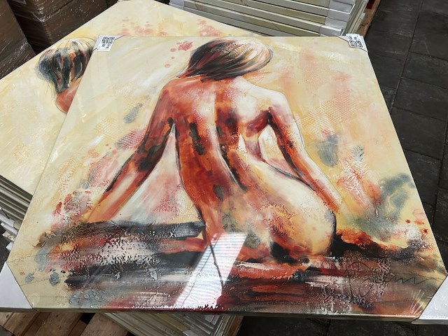 Ca. 70x canvas schilderij 80x80 cm - afbeelding 4 van  4