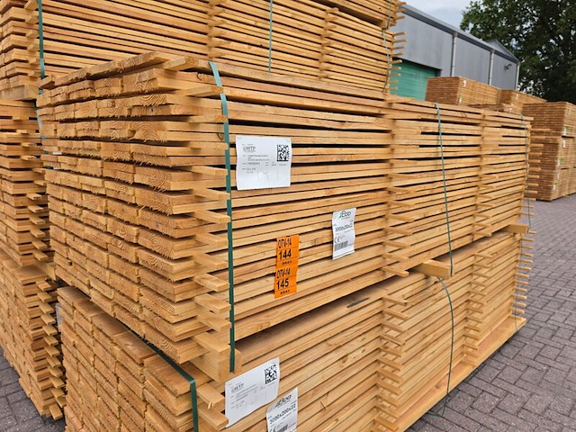 Ca. 70x douglas planken fijnbezaagd, 22x200mm, lengte 300cm - afbeelding 4 van  4