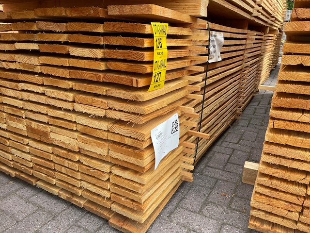 Ca. 70x douglas planken fijnbezaagd, 24x150mm, lengte 400cm - afbeelding 4 van  4