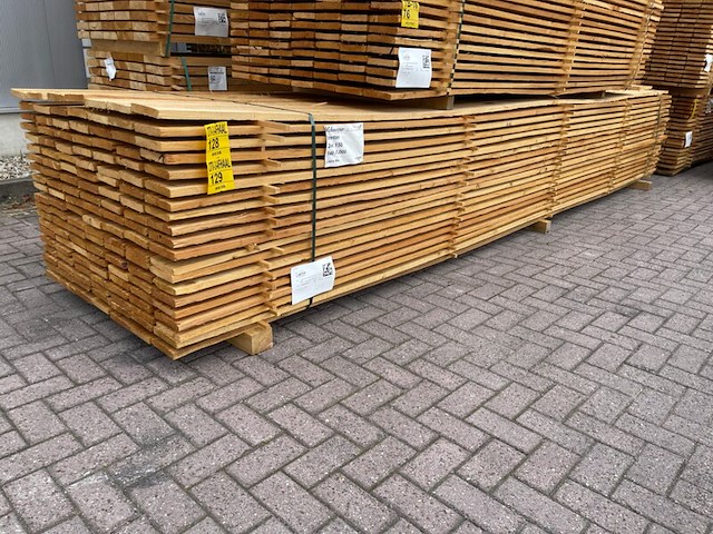 Ca. 70x douglas planken fijnbezaagd, 24x150mm, lengte 500cm - afbeelding 4 van  4