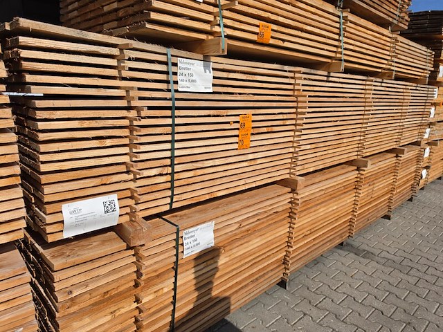 Ca. 70x douglas planken fijnbezaagd, 24x150mm, lengte 500cm - afbeelding 4 van  4