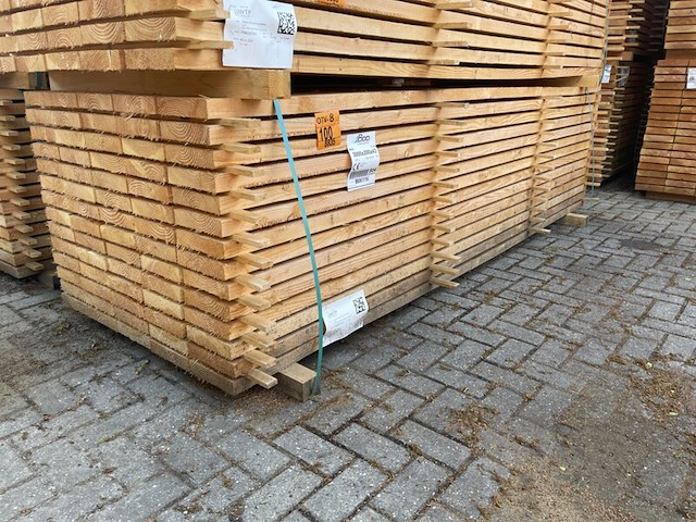 Ca. 70x douglas planken fijnbezaagd, 43x200mm, lengte 300cm - afbeelding 4 van  4