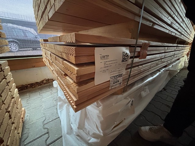 Ca. 70x douglas vlonderplanken, 25x140mm, lengte 400cm - afbeelding 4 van  4