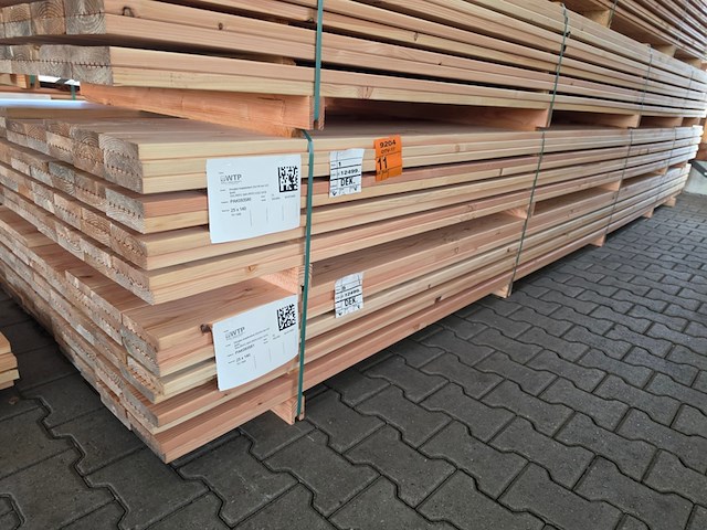 Ca. 70x doulgas vlonderplanken, 25x140mm, lengte 500cm - afbeelding 4 van  4