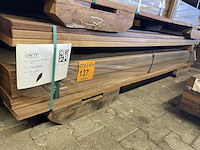 Ca. 70x guyana teak planken geschaafd, 25x140mm, lengte 215cm - afbeelding 4 van  4