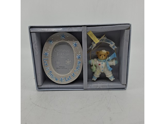 Ca. 70x hanger met foto lijstje, cherished teddies, let it snow - afbeelding 1 van  6