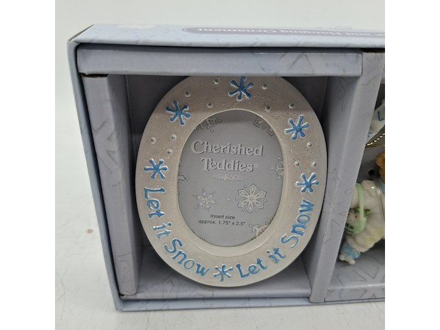 Ca. 70x hanger met foto lijstje, cherished teddies, let it snow - afbeelding 2 van  6