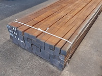 Ca. 70x hardhouten paal, 7 x 7 x 400 cm - afbeelding 3 van  5