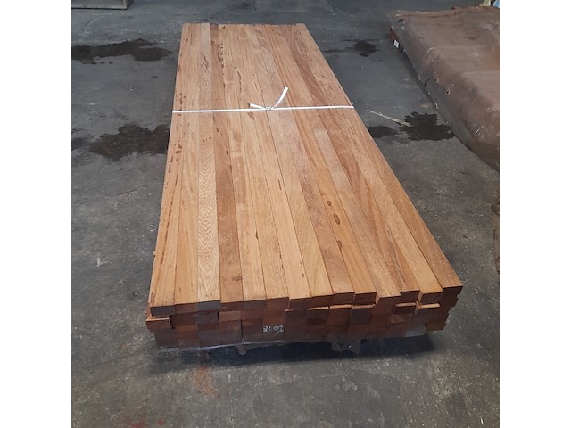 Ca. 70x hardhouten regel, 4,5 x 7 x 275 cm - afbeelding 2 van  6